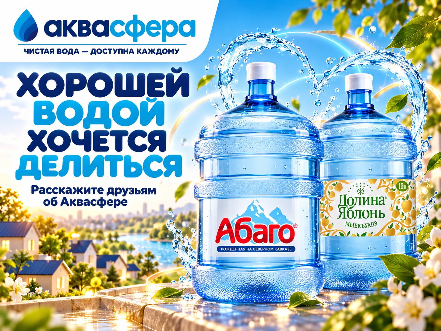 Хорошей водой хочется делиться